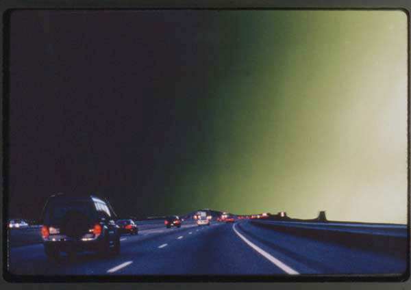 Shirley Irons, <em>Amy's Sky</em>, 1998. Cibachrome, 22 x 32 in. Courtesy the artist and Gallery Luisotti, Los Angeles.