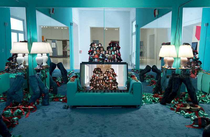Samara Golden, <em>Thank you</em>. Made in L.A. 2014. Installation view at the Hammer Museum, Los Angeles. June 15-September 7, 2014. Photography by Brian Forrest. Courtesy Hammer Museum.