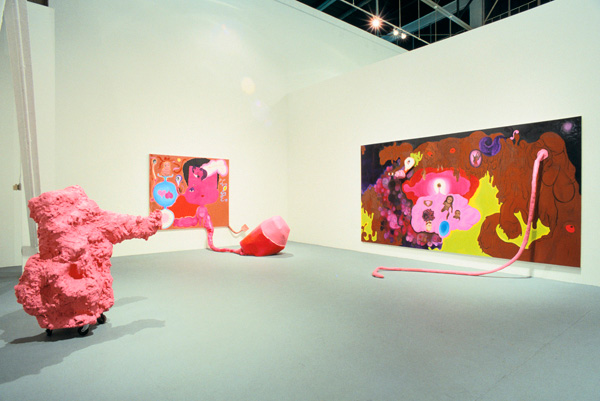 Installation view of “Helter Skelter: L.A. Art in the 1990s.“ Photo by Paula Goldman. Courtesy of the Museum of Contemporary Art, Los Angeles.