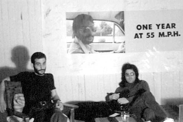 Jack Goldstein (right) with David Salle, 1975. Courtesy of The Estate of Jack Goldstein and 1301PE.