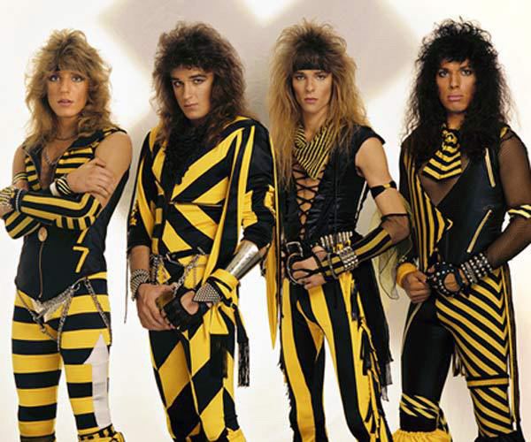 Christian glam metal band Stryper, ca. 1980s. Photo: Scarpati.