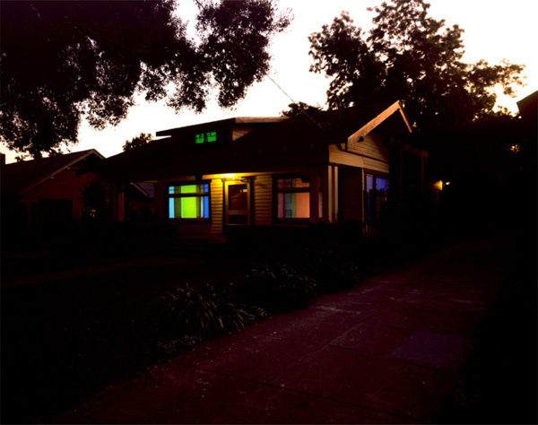 Diana Thater, <em>Up the Lintel</em>, video installation at Bliss, Pasadena, 1992. Photo: Diana Thater. Courtesy of the artist and 1301PE, Los Angeles.