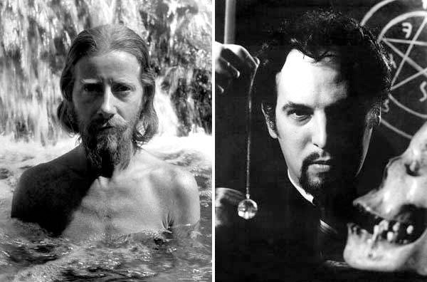 Left: Nature Boy eden ahbez, ca. 1945. Peter Stackpole Archive/Gift of the Stackpole Family © Peter Stackpole. Right: Anton Szandor LaVey, ca. 1960s.