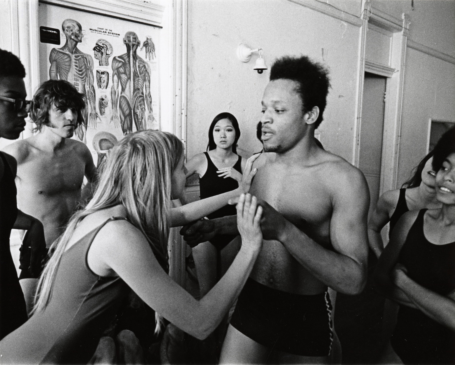 Annie Hallett and Sir Lawrence Washington, in a rehearsal for <em>Ceremony of Us</em>, 1969. Photo: Tylon Barea. Courtesy of the Museum of Performance + Design.