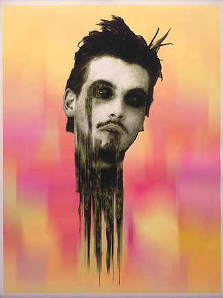 Richard Hawkins, <em>Disembodied Zombie Skeet Pink</em>, 1997. Inkjet print on paper, 47 x 36 in.