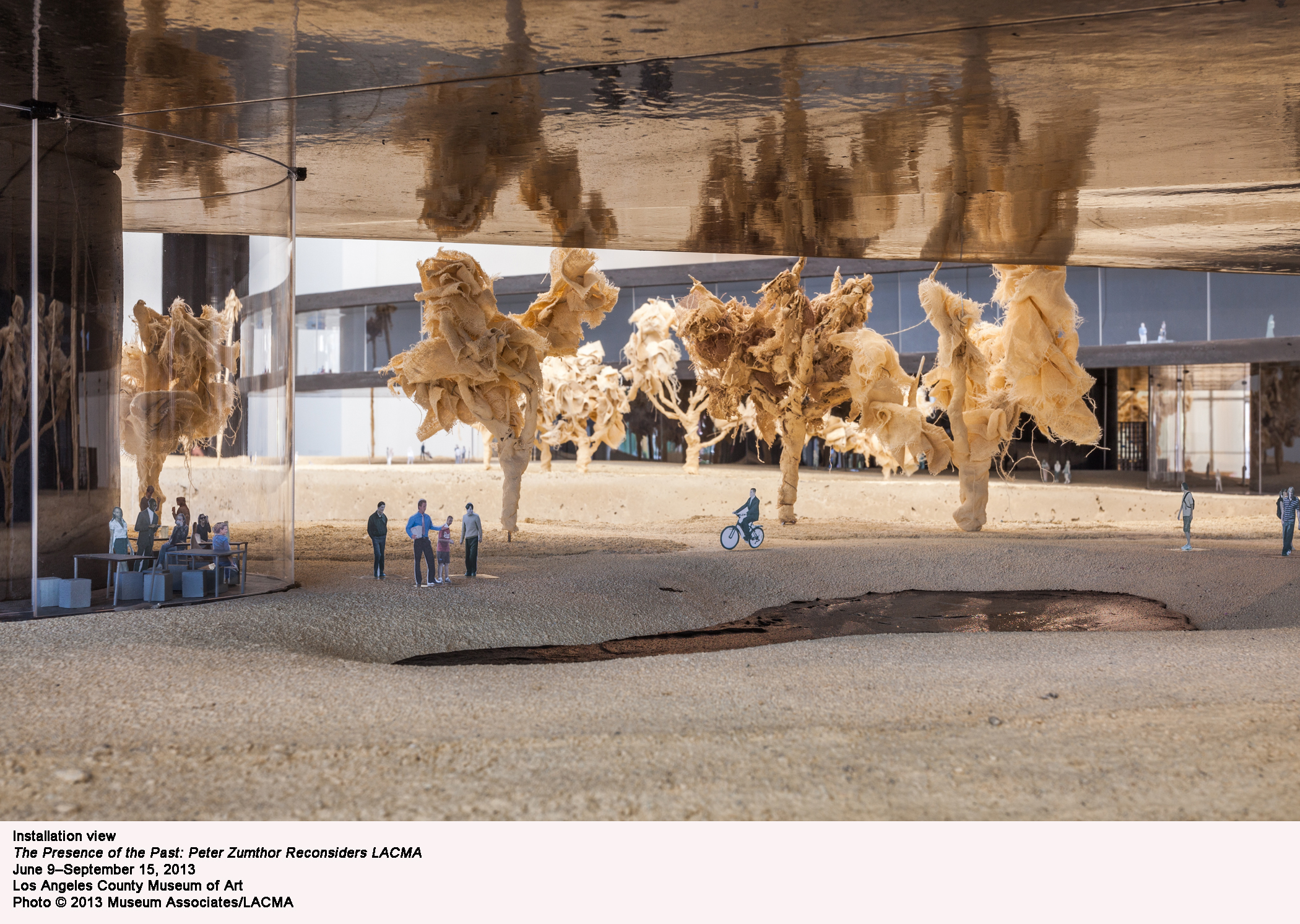 A detail view of Zumthor's model